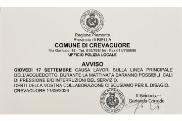Avviso alla popolazione